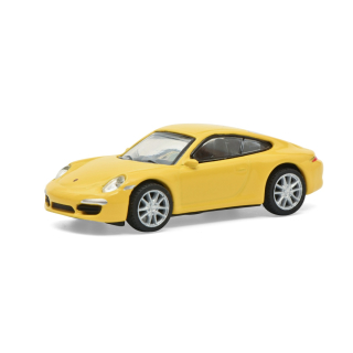 Schuco 1:87 452659900 Porsche 911 Carrera S, gelb - NEU!