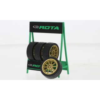 IXO 1:18 18SET005W Radsatz Set of 4 Wheels "ROTA" - NEU!