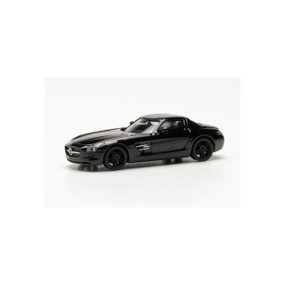 Herpa 1:87 420501-002 Mercedes Benz SLS AMG, schwarz - NEU!